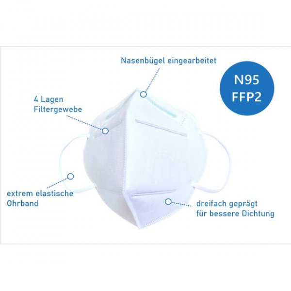 Atemschutzmaske FFP2 - N95 - Set 5 Stück